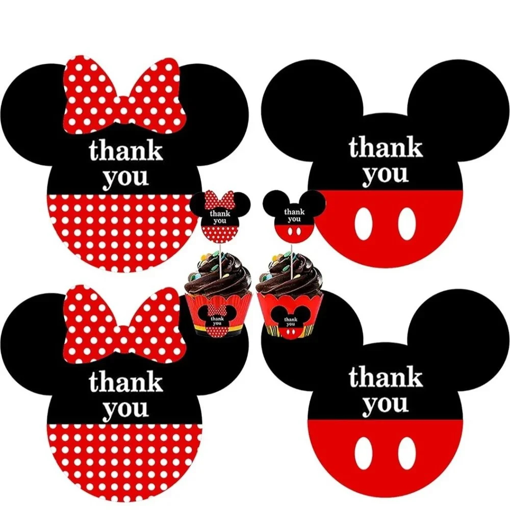 40 MICKEY & MINNIE THANK YOU Stickers 2
